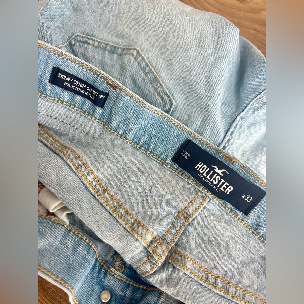 Men’s Hollister | Skinny Denim Short 9” size 33 - Picture 5 of 6